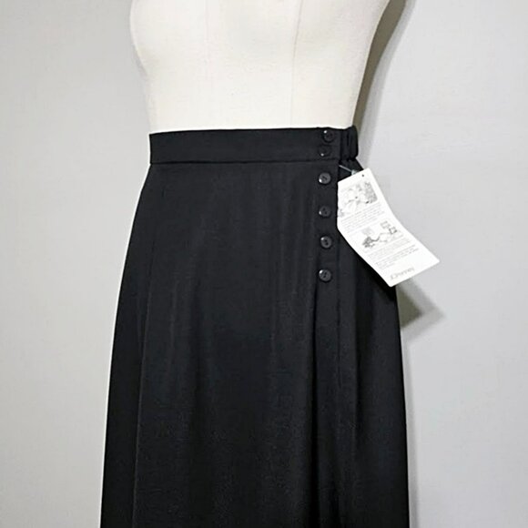 Worthington Woman 90s Side Button Midi Skirt 18W Deadstock Vintage - Picture 6 of 15